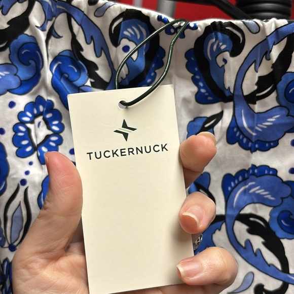 Tuckernuck Majolica Tile blue and white Ashford cropped ankle pants size Small - Picture 10 of 10